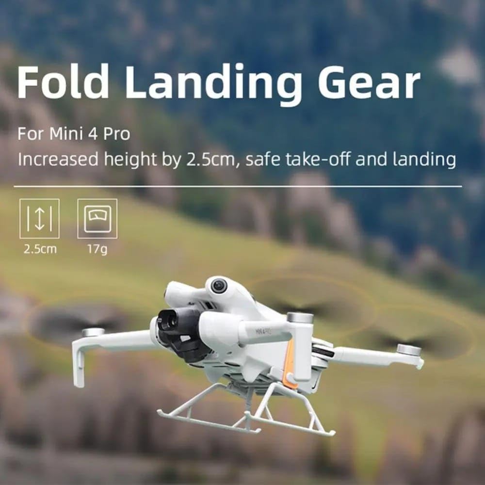 Height Extender For Dji Mini 4 pro Foldable Landing gear Protective Leg Accessories