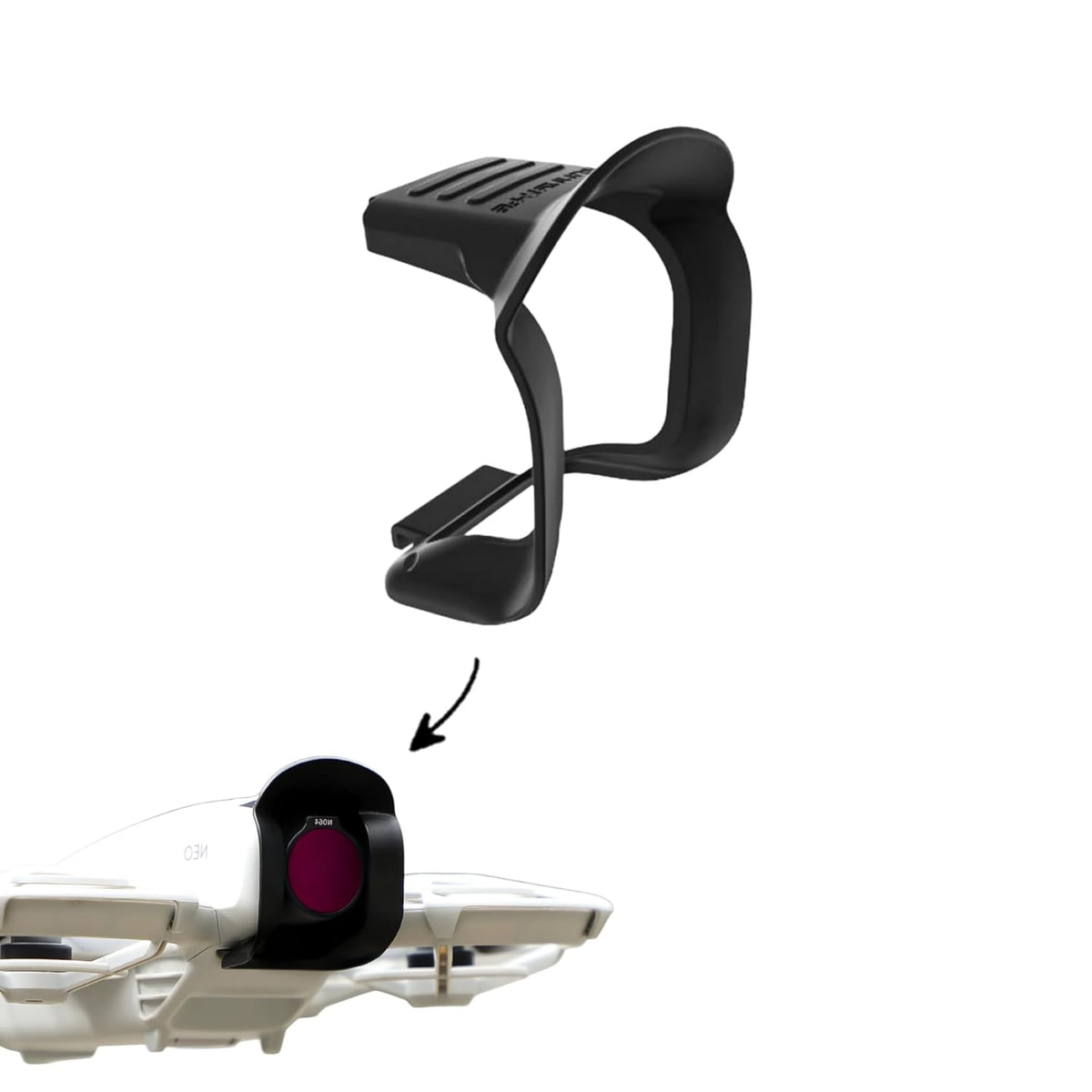 Gimbal Camera Crash Guard and Sun Shade for DJI Neo (Black)