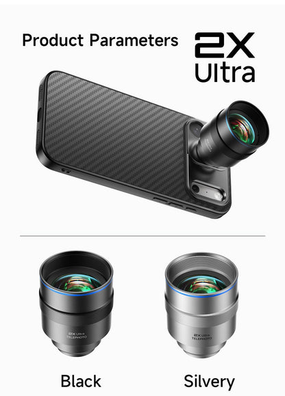 GetZget® 2X Telephoto Lens for iPhone & Android Universal Mobile Camera Zoom Lens 