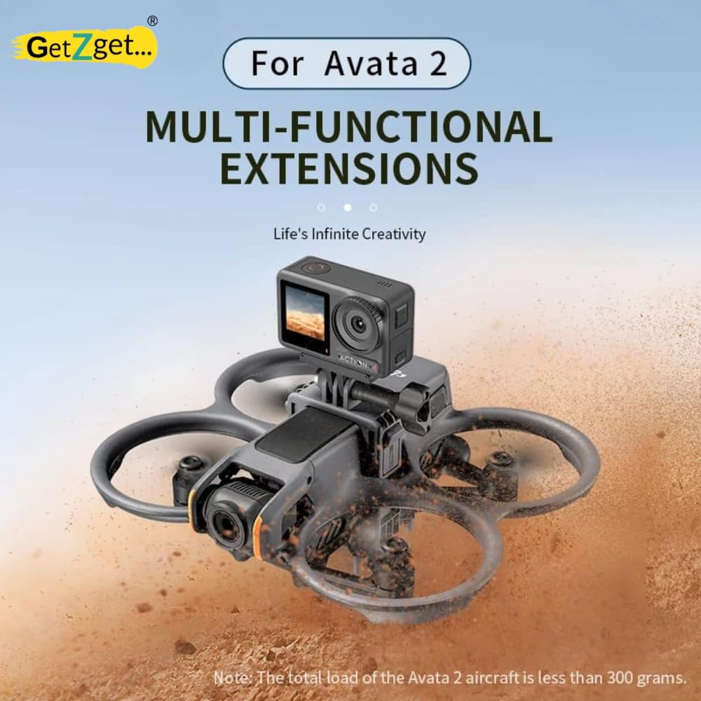DJI AVATA 2, GoPro Hero Series, DJI Action Series, Insta360 Ace Pro 2, X5 Series Camera Mount Bracket Holder Accessories