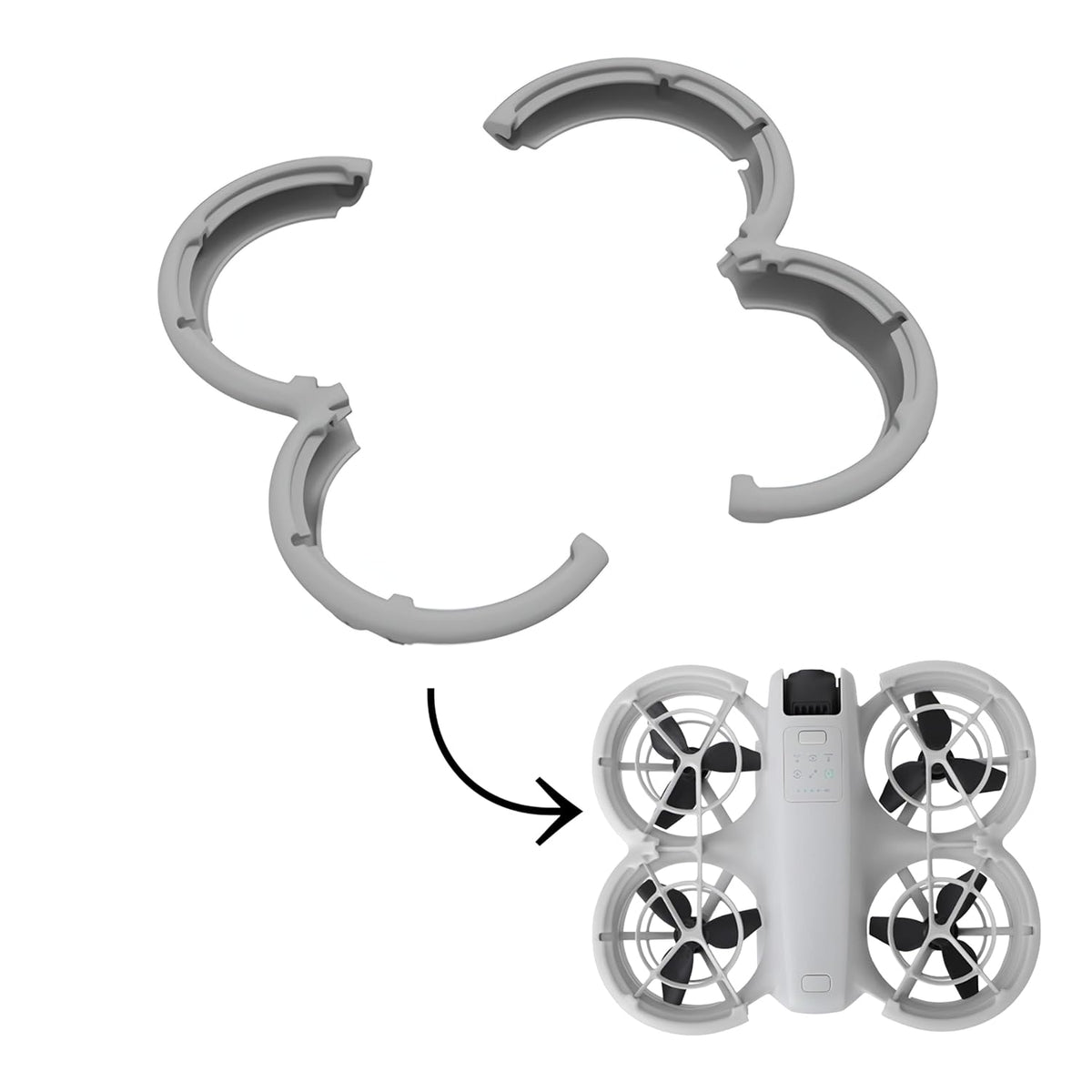 Sunnylife Propeller Guard Bumper for DJI Neo (Grey)