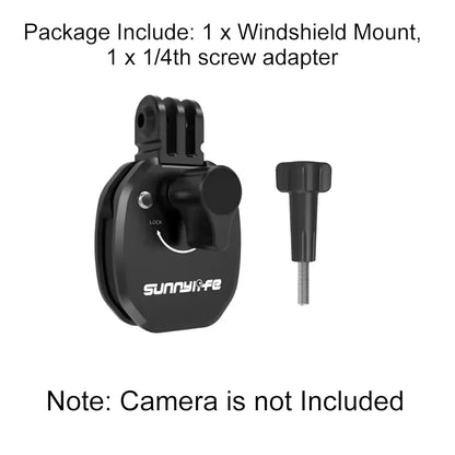 Motorcycle Windshield Mount For DJI Osmo 360, Pocket 3, Action 4/5/5pro, Insta 360 X5/X4/X3, Go Pro Hero 12/11/10 Action Camera Accessory