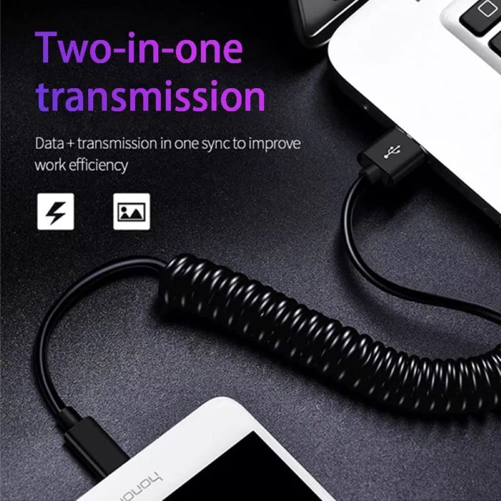 Spring Data Cable for DJI Phantom 4 and 3 Remote Controller (USB to Micro) (view 5)