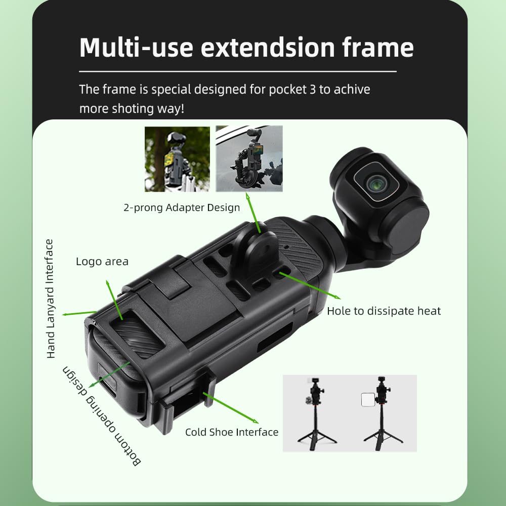 Protective Extension Frame Case For DJI Osmo Pocket 3/4 / 4P/ 4 Pro (Getzget)