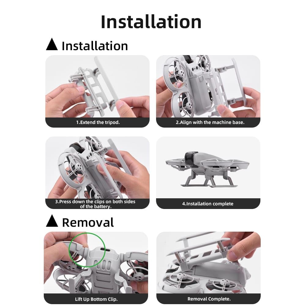  Height Extender For DJI Neo Foldable Landing gear leg Accessories(Getzget)