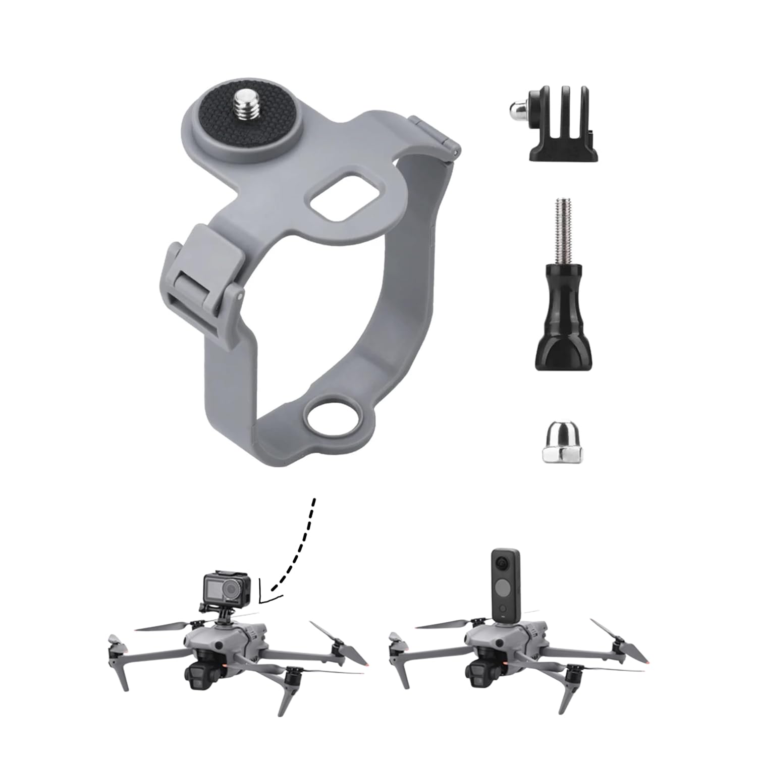 Action Camera Holder Mount For DJI Air 3