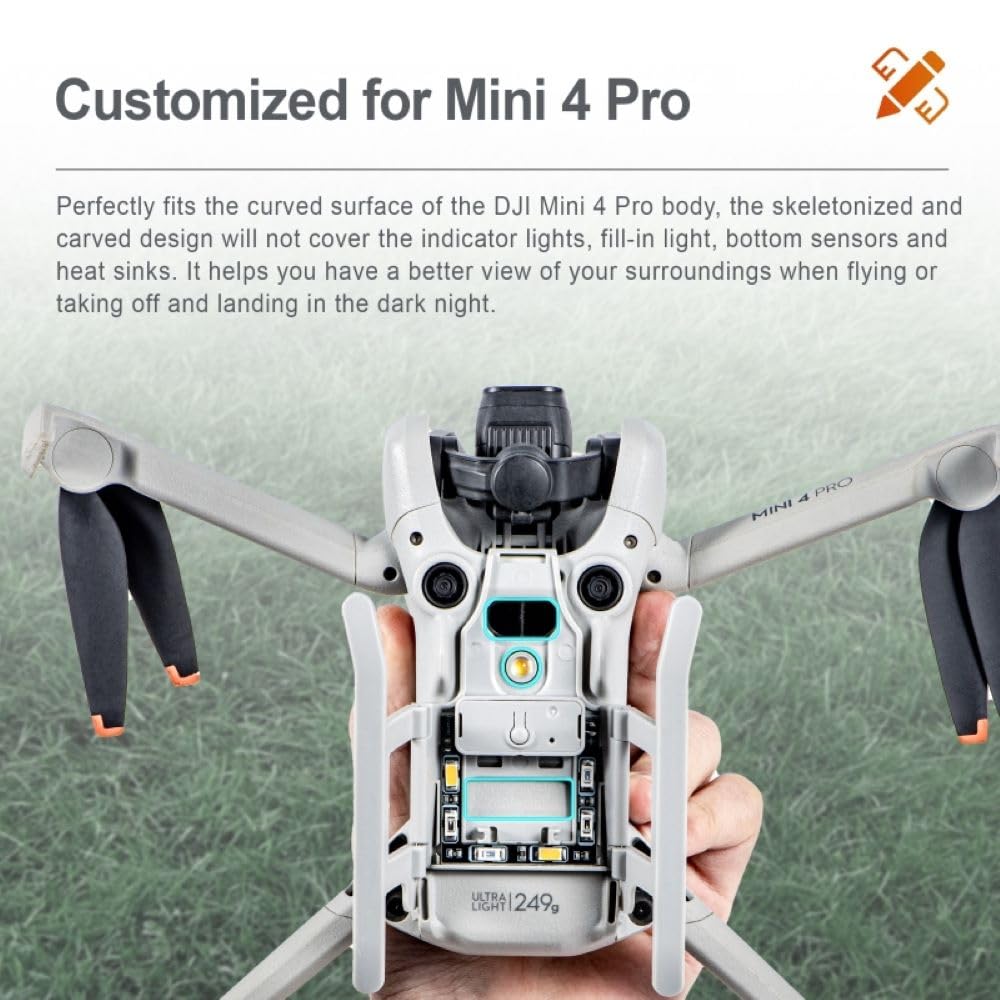 LED Landing Gear Height Extender for DJI Mini 4 Pro (3 Lighting Modes) (view 7)