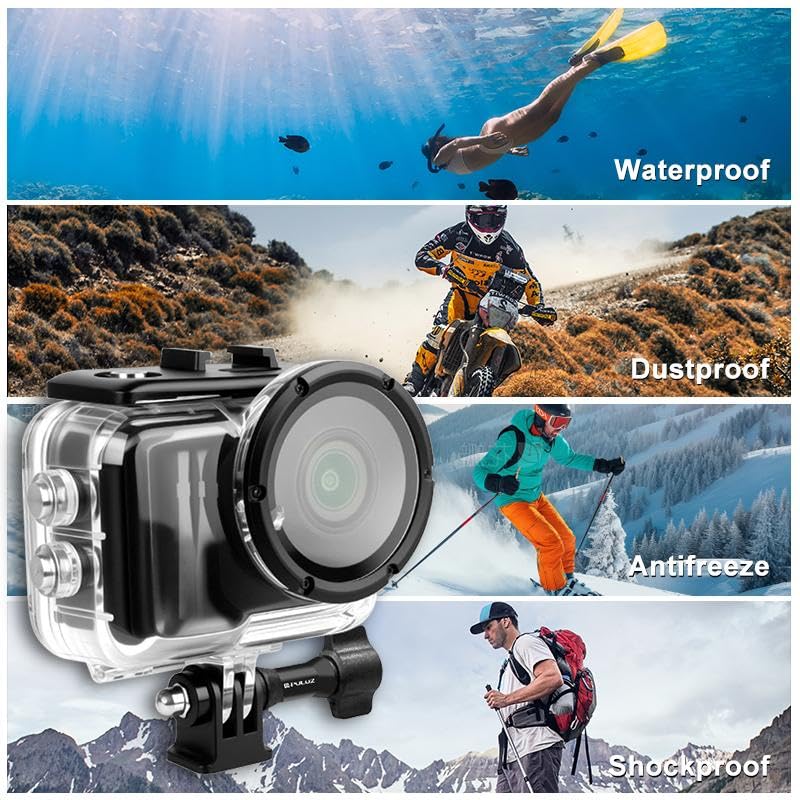 Underwater Waterproof Dive Case for Insta360 GO Ultra Protective Housing Accessories 