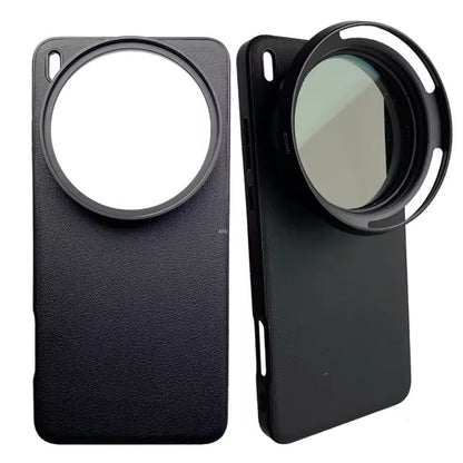 GetZget® 67mm Phone Case For Vivo X300 Pro with Lens Cap Cover Support 67mm ND Filter Lens Accessories (Black) (Vivo X300 Pro)