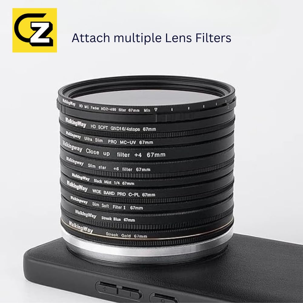  Phone Case For Vivo X90 with Lens Cap Cover Support 52mm ND Filter Lens Accessories (Black)