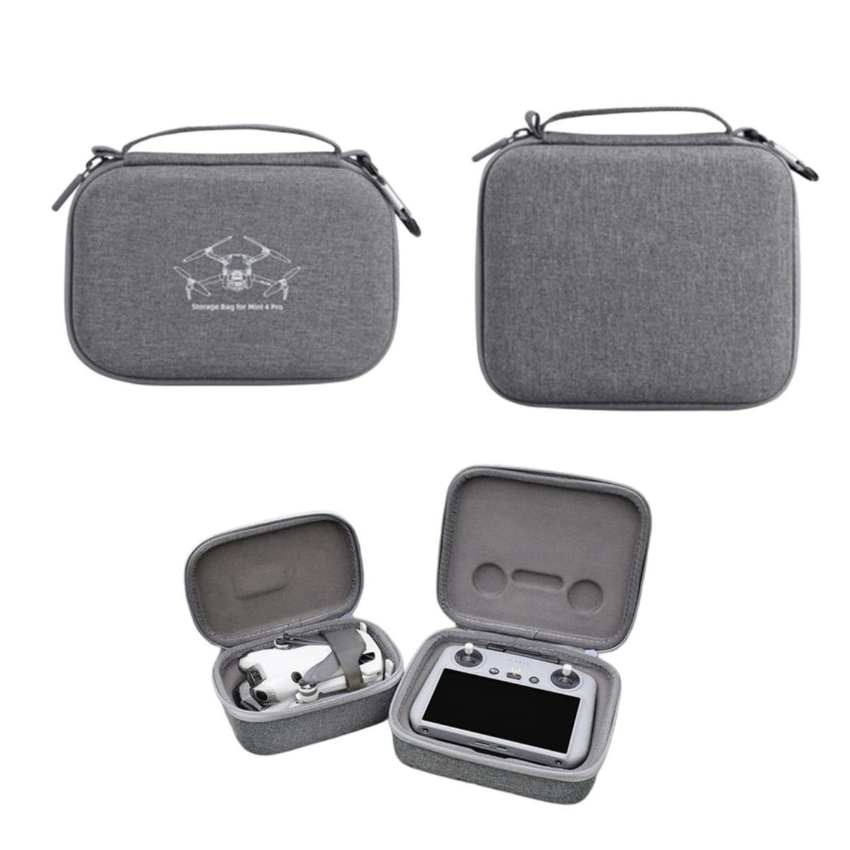Air Travel Carrying Cases for DJI Mini 4 Pro Drone and RC 2 Remote (Combo)