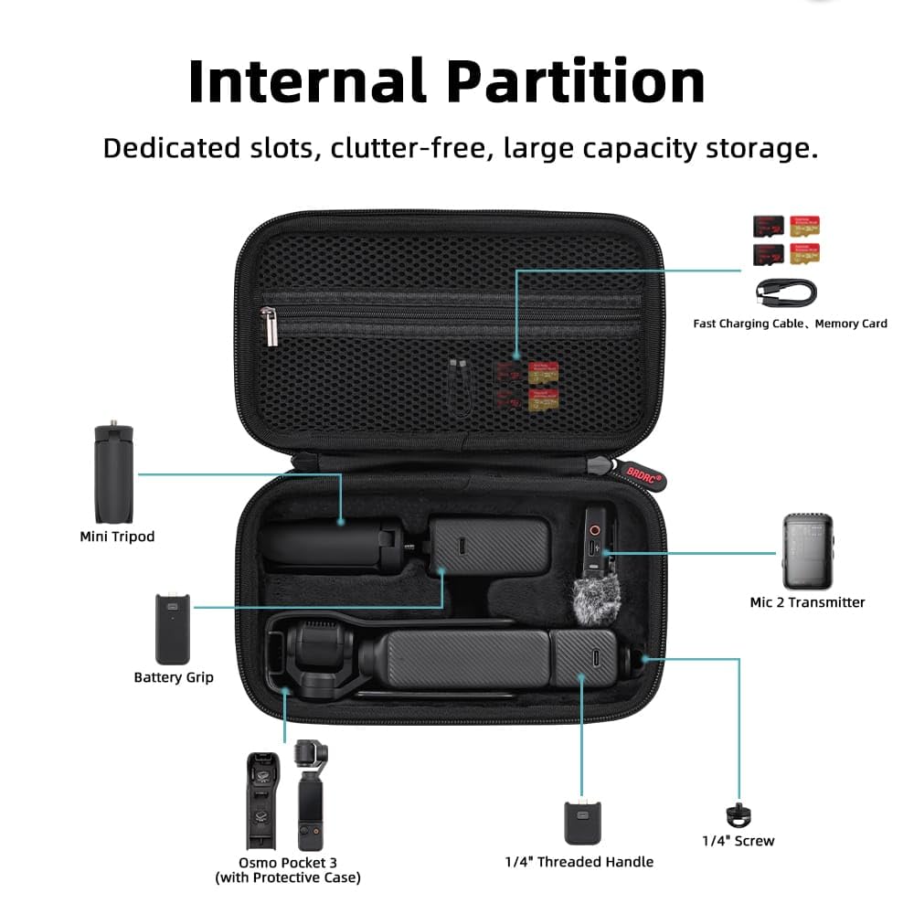 Splash-Proof Carrying Case for DJI Osmo Pocket 3 (view 3)
