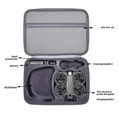 Carrying Case For DJI Neo 2, Goggles N3, Motion Controller & Accessories Combo Bag 