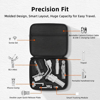 DJI Rs 4 Mini DSLR Gimbal and Accessories Protection Bag (Black)