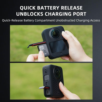 GetZget® Silicone Cover For DJI Osmo 360 Camera Cover with Lens Cap Scratch Protector 
