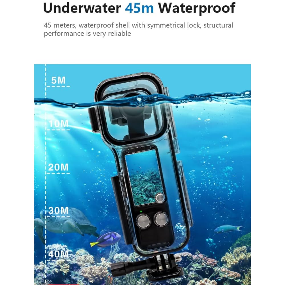 DJI Osmo Pocket 3 Accessories- Robust Protection, Stunning Footage,Waterproof Dive Deeper