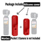 Silicone Cover for DJI Osmo Pocket 3 Camera Scratch Protector Cover 1 Pair Small & Medium case Accessories (Red)