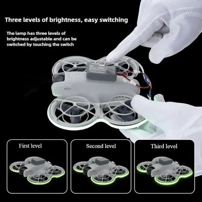  Neo Waterproof Lamp Belt 3 Modes Night Flying Led Light Strap Accessories (Fluorescent Green)