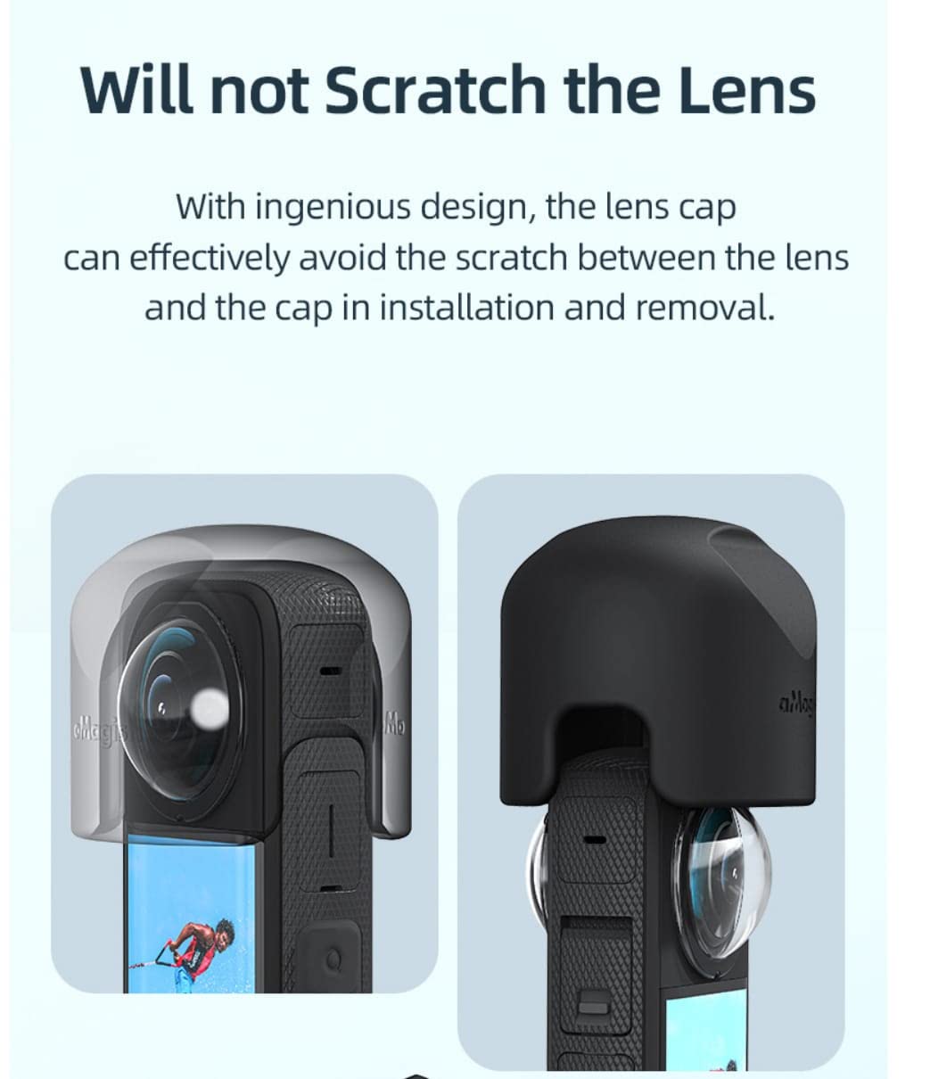 Amagisn Lens Cover Cap for Insta360 One X3 Camera Lens Protector Accessories