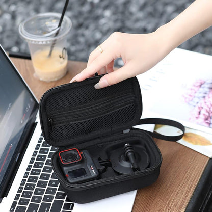 GetZget® Compact Carrying Case Compatible with insta360 Ace Pro Camera & Accessories Mini Storage Bag with Hand Strap