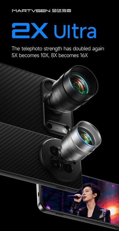 GetZget® 2X Telephoto Lens for iPhone & Android Universal Mobile Camera Zoom Lens 