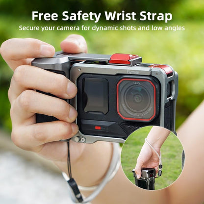 GetZget® Flymile Xplorer Grip Kit For Insta 360 Ace pro 1/ pro 2 Camera Metal Hand Grip with Lens Cap mounting Accessories