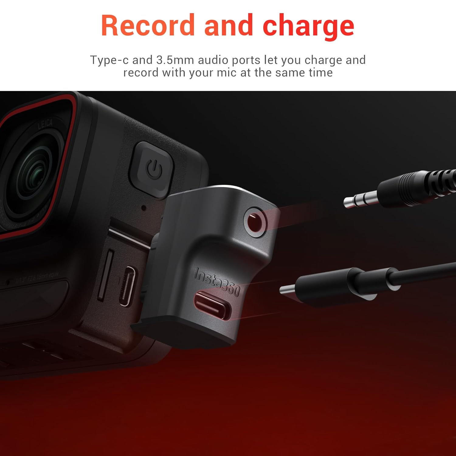  Insta 360 Ace Pro 2 Microphone Adapter (Getzget)