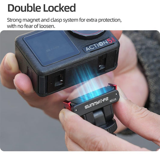 Adjustable Quick-Release Adapter Mount For DJI osmo360, Action 5 pro, 4, 3, 2 Camera Accessories
