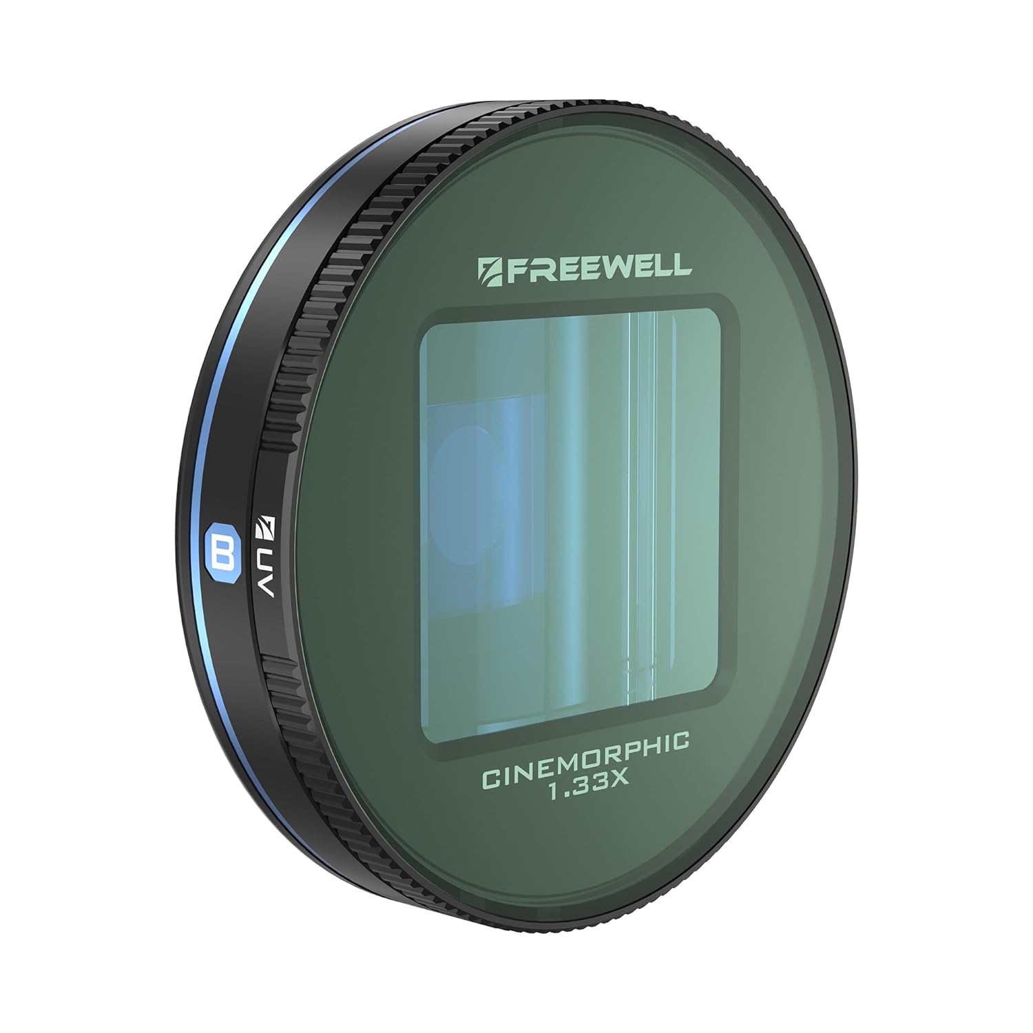 Freewell 1.33x Blue Anamorphic Lens Compatible with Freewell Sherpa & Galaxy Cases 