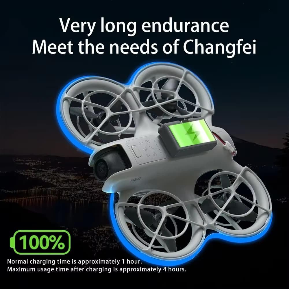 Waterproof LED Light Strap for DJI Neo (3 Modes, Fluorescent Green) (view 6)