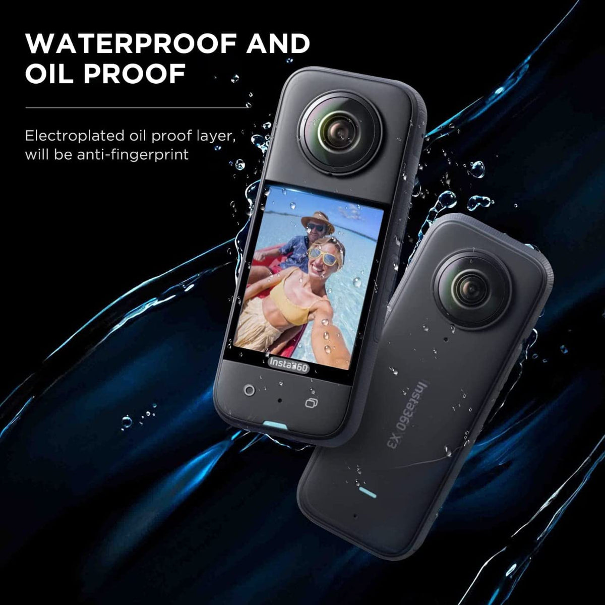 Tempered Glass Screen Protector for Insta360 One X3 (2.5D Curved Edge) (view 4)