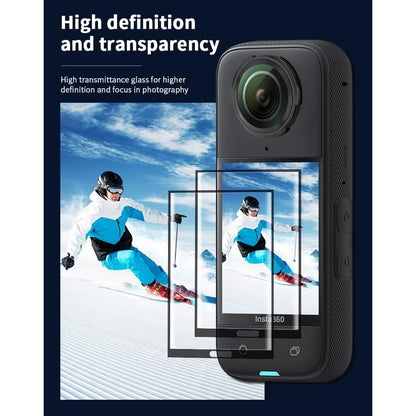  Tempered Film HD Compatible With Insta360 X4 Camera Screen Protector Curved Film 