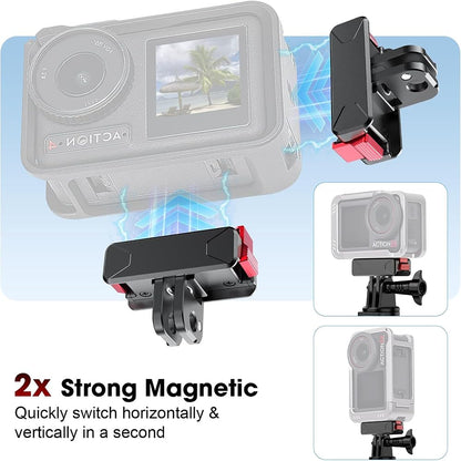 GetZget Magnetic Quick Release Base Mount For DJI Action 5, 4, 3, 2 / Osmo 360