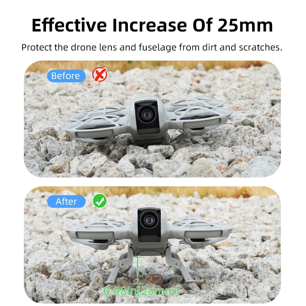 GetZget® Height Extender For DJI Neo Foldable Landing gear leg Accessories