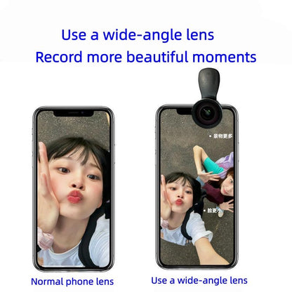 18K Ultra-Wide Angle Mobile Phone Camera Lens with ND Filter Clip-On HD Lens