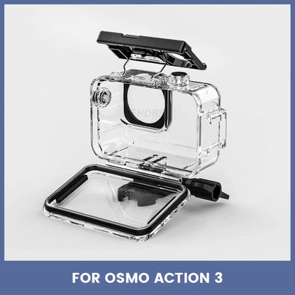 GetZget® Waterproof Case Compatible with DJI Osmo Action 5 pro, Action 3, 4 Camera Underwater Dive Protective Accessories
