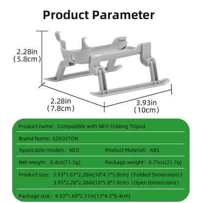  Height Extender For DJI Neo Foldable Landing gear leg Accessories(Getzget)