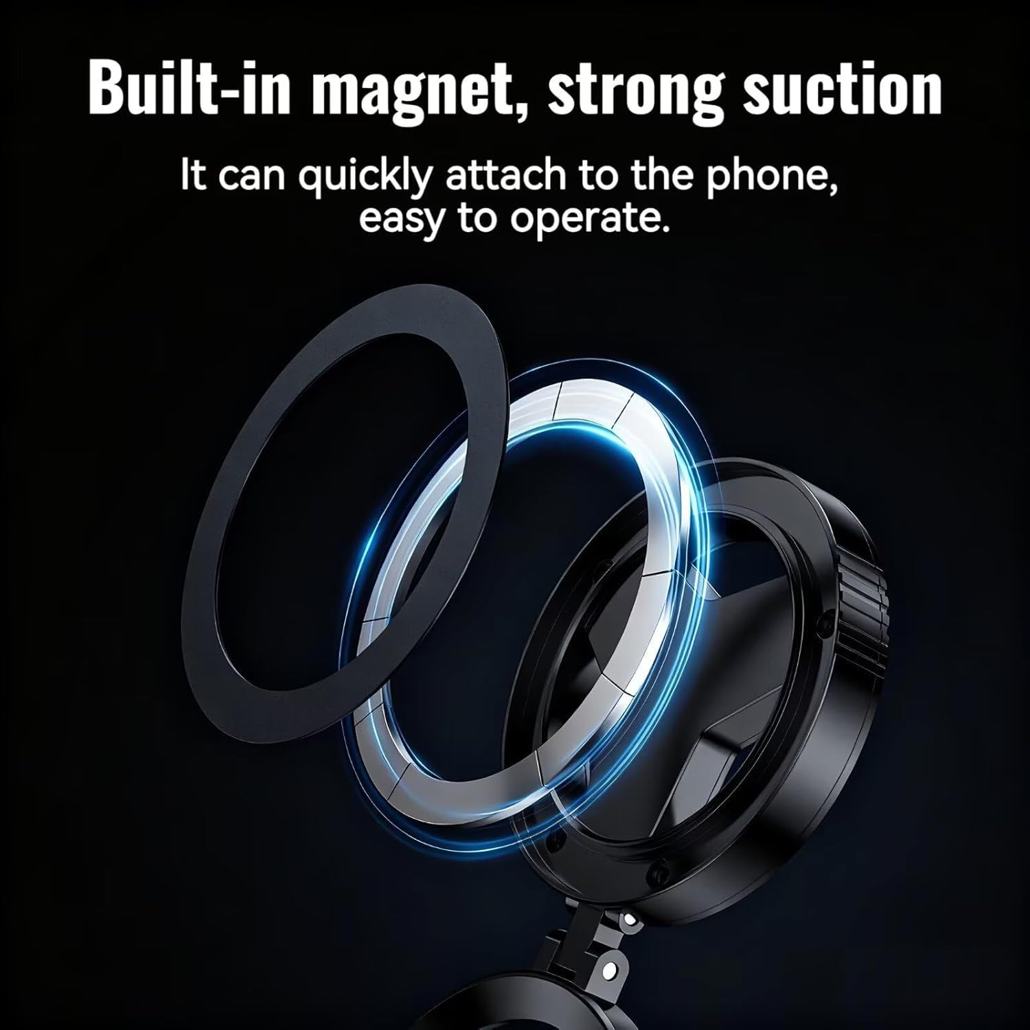 Magnetic 52mm Circular Polarized Lens Filter Foldable Adaptor For iPhone 17/16/15/14/13 and Android VIVO/REDMI/Samsung/Oppo/XIAOMI