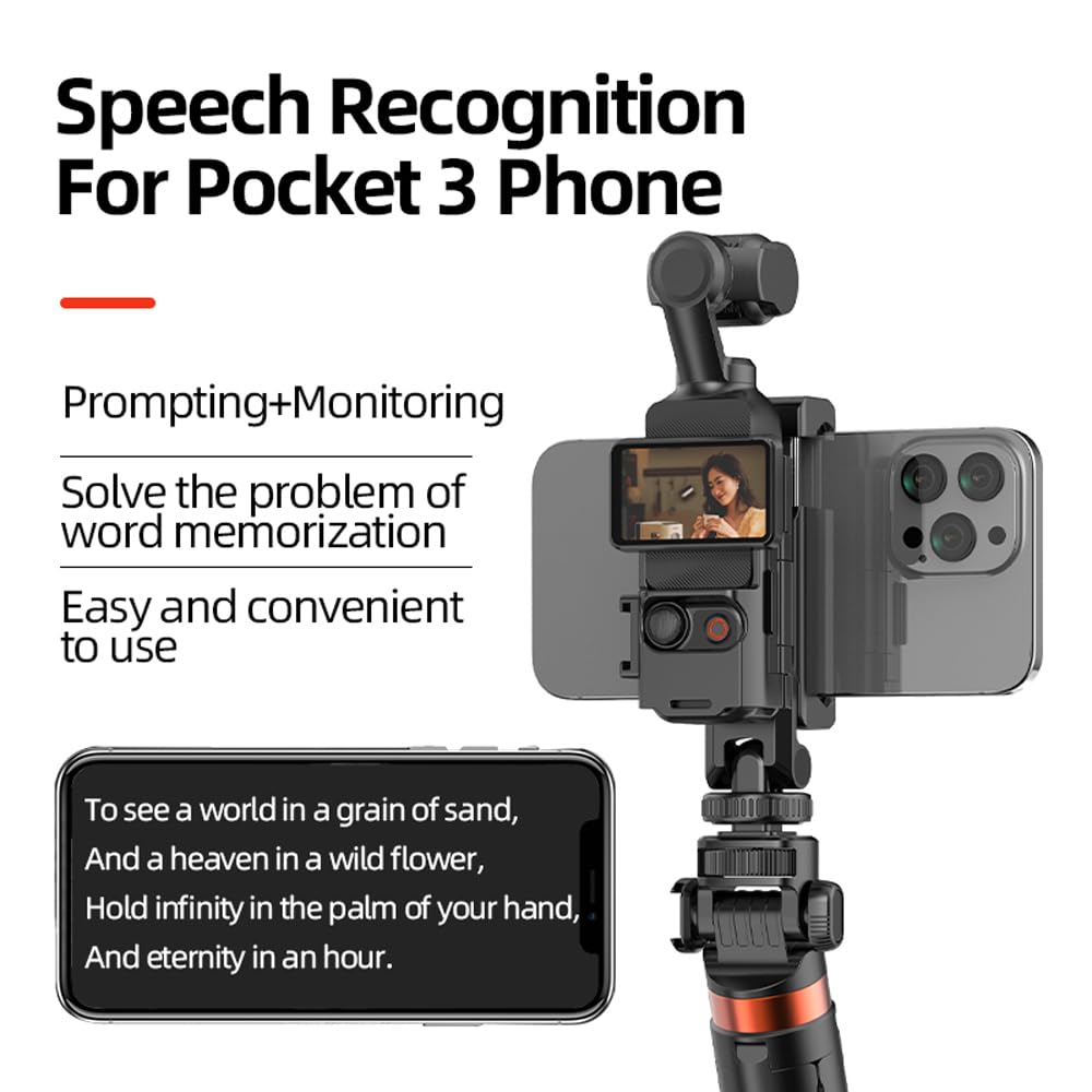 Phone Adapter For DJI Osmo Pocket 3/4/ 4P/ 4 Pro, Smartphone Mount Holder 