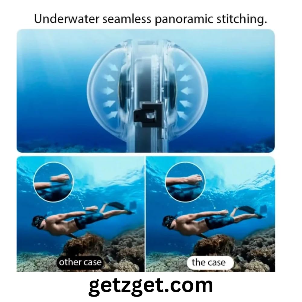 Waterproof Invisible Underwater Dive Case for Insta360 One X3 (50m) (view 9)