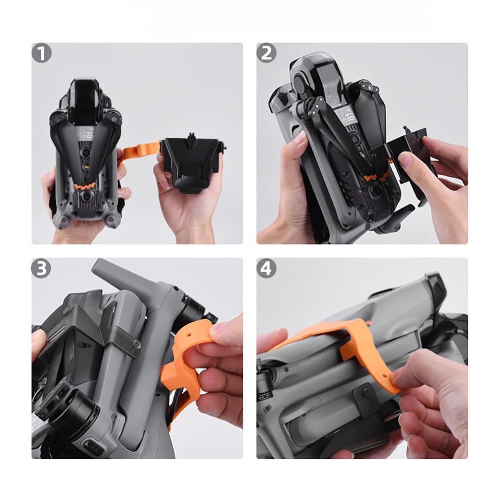 Props Holder for Dji Mavic Air 3/ 3S propeller Protector holder travel scratch Protection Accessories (Black-Grey)