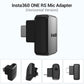 Insta360 ONE RS Dual Mic Adapter, Capture Audio 3.5mm Mic USB-C Port (Horizontal Version)