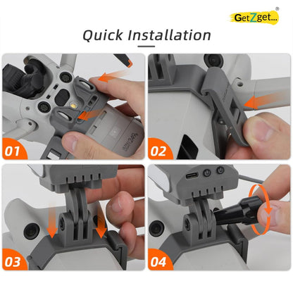 Sunnylife Action Camera Holder For DJI Mini 4 Pro Searchlight/Action Camera Mounting Accessories