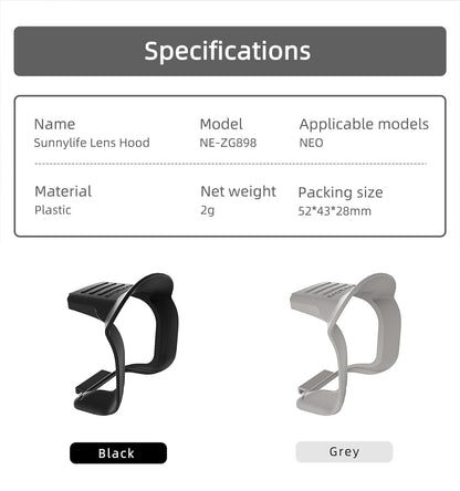 DJI Neo Gimbal Camera Crash Protector & Sun Shade Protection Lens Sun Hood