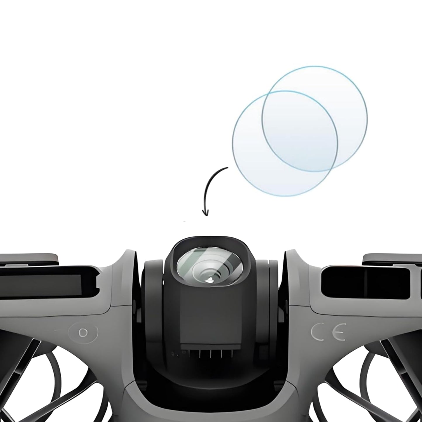 GetZget Tempered Glass For Dji Neo 2 Drone Lens Glass Protector 