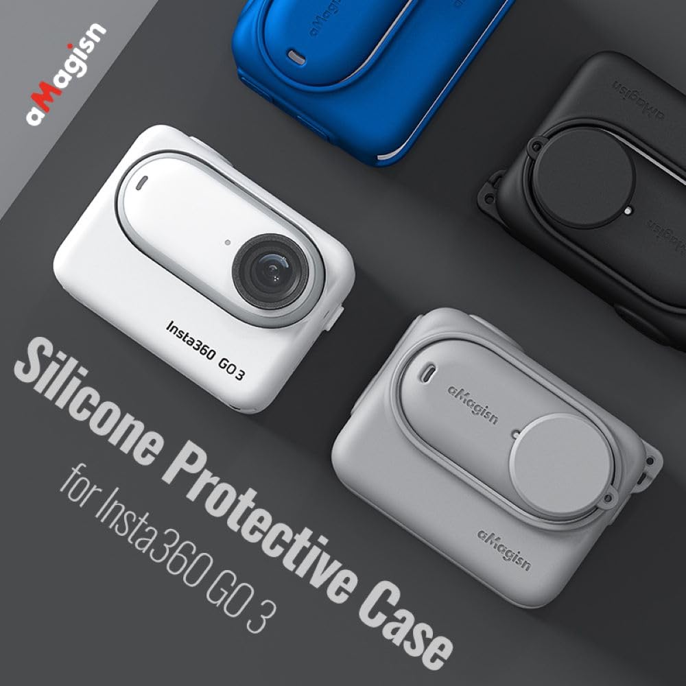 Silicone Protective Cover with Lanyard for Insta360 Go 3