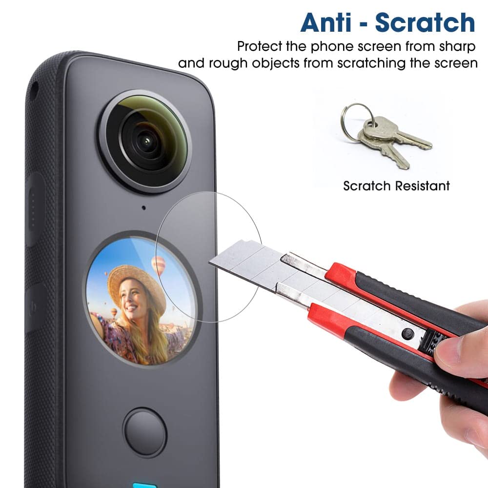 Insta360 One x2 Camera Protective Screen Guard & Sticky Lens Cap Combo Lens Guard 