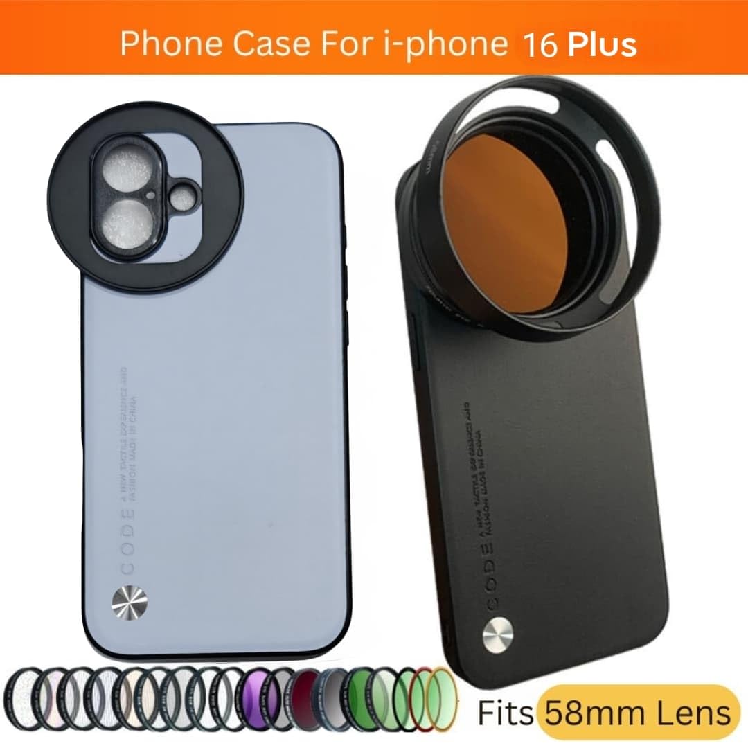 58mm Filter Phone Case for iPhone 16 Plus (Aluminium Slot, Sky Blue) (view 2)