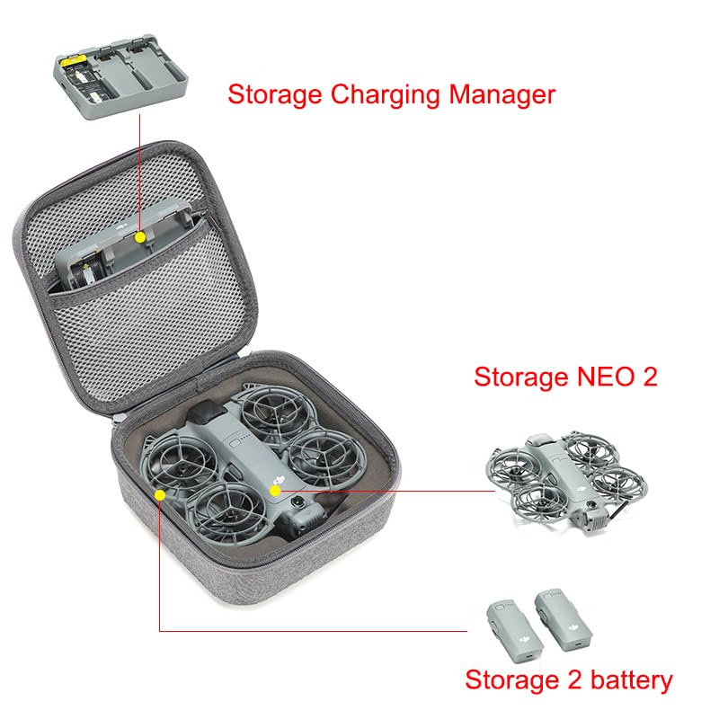 DJI Neo 2 & Accessories Compact Travel Protection Standlone Case (Neo 2 Standalone Bag)