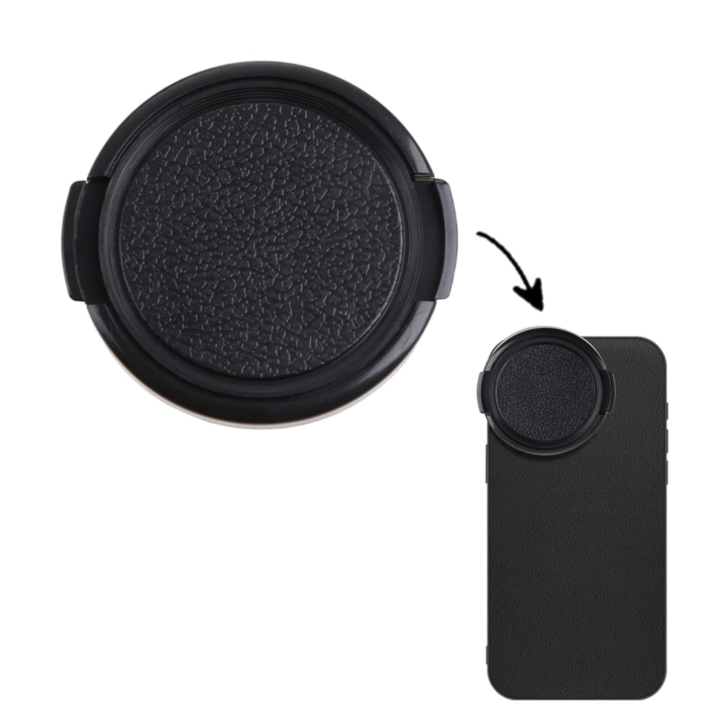 GetZget® 52mm Lens Cap For iPhone 13/14/ 15 & Plus Mobile Cover, Sony, Nikon DSLR Camera Lens Protector Accessories (Lens Cap, 52mm)